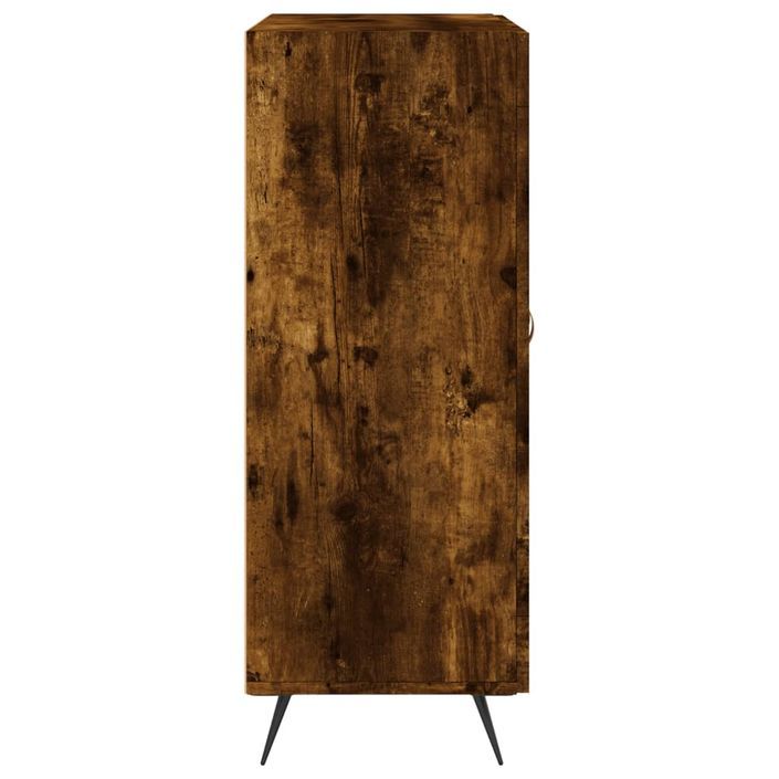 Buffet chêne fumé 69,5x34x90 cm bois d'ingénierie - Photo n°7