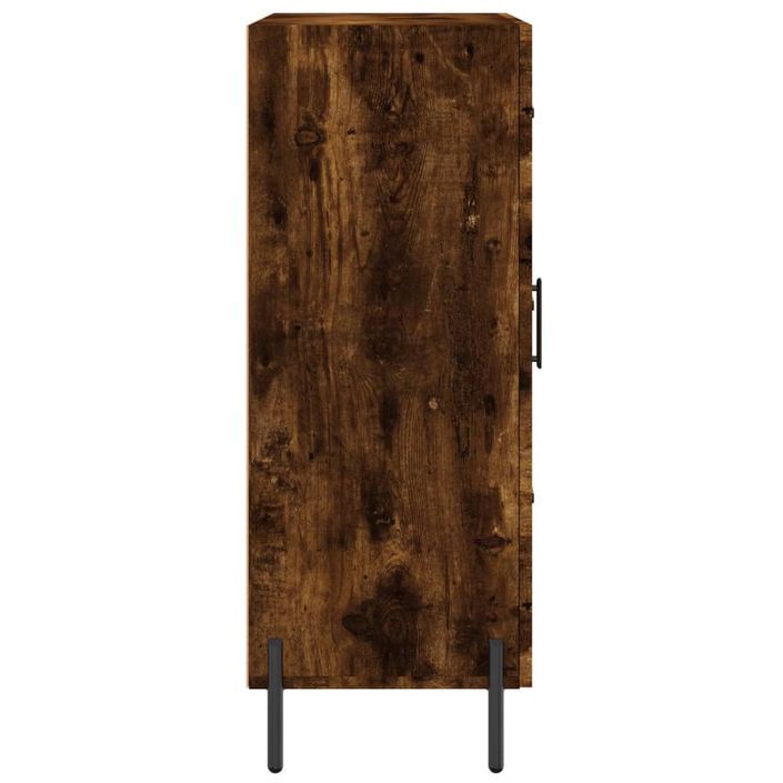 Buffet chêne fumé 69,5x34x90 cm bois d'ingénierie - Photo n°7