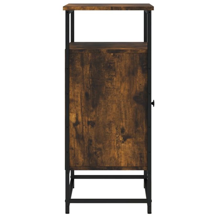 Buffet chêne fumé 69x35x80 cm bois d'ingénierie - Photo n°7