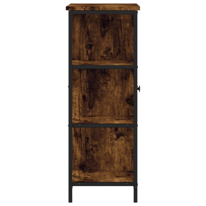 Buffet chêne fumé 70x30x80 cm bois d'ingénierie - Photo n°7