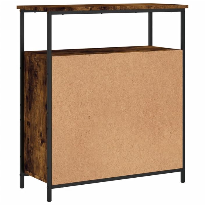 Buffet chêne fumé 70x30x80 cm bois d'ingénierie - Photo n°8