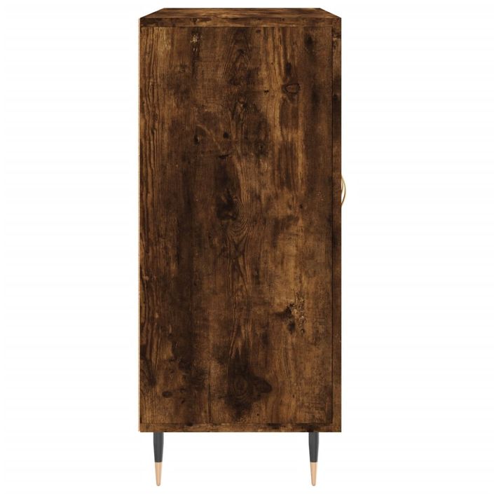 Buffet chêne fumé 90x34x80 cm bois d'ingénierie - Photo n°7