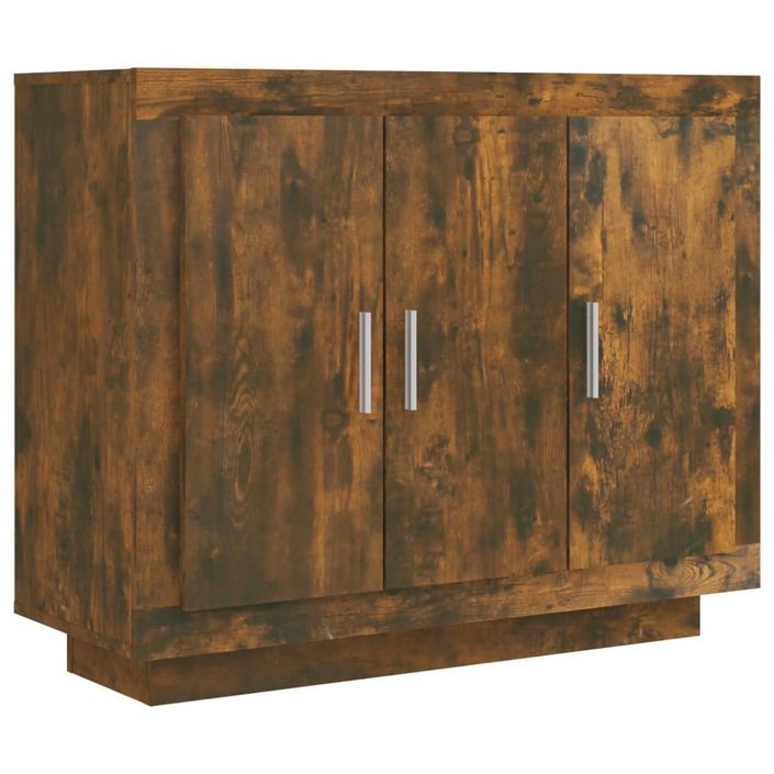 Buffet Chêne fumé 92x35x75 cm Bois d'ingénierie - Photo n°1