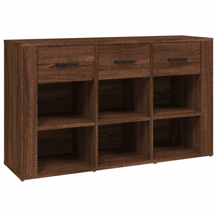 Buffet Chêne marron 100x30x59,5 cm Bois d'ingénierie - Photo n°1