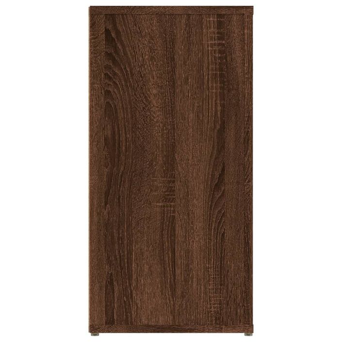 Buffet Chêne marron 100x30x59,5 cm Bois d'ingénierie - Photo n°7