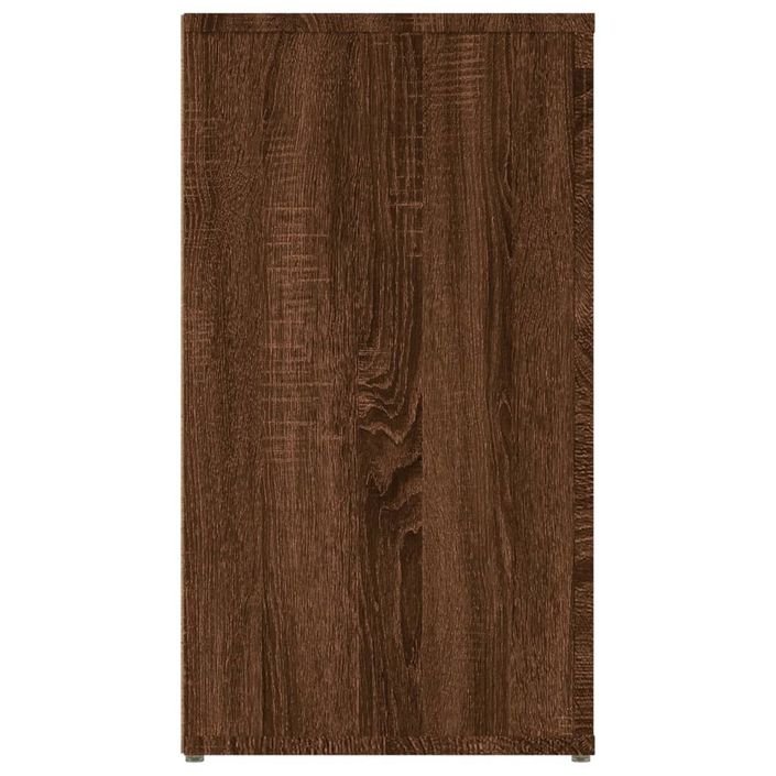 Buffet Chêne marron 100x33x59,5 cm Bois d'ingénierie - Photo n°7