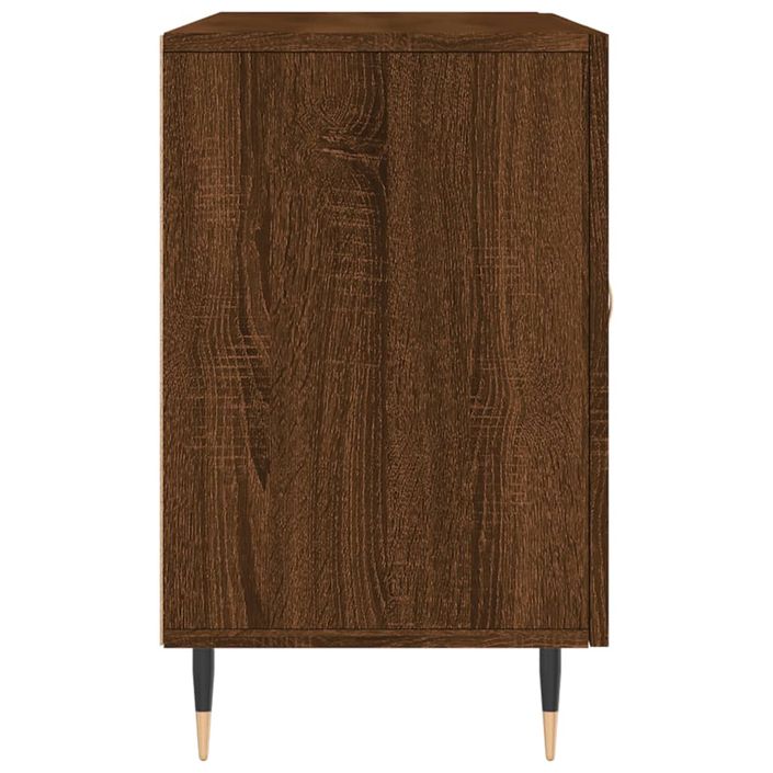 Buffet chêne marron 100x36x60 cm bois d'ingénierie - Photo n°7