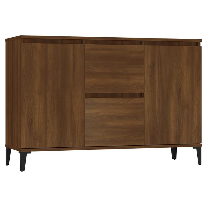 Buffet Chêne marron 104x35x70 cm Bois d'ingénierie - Photo n°1