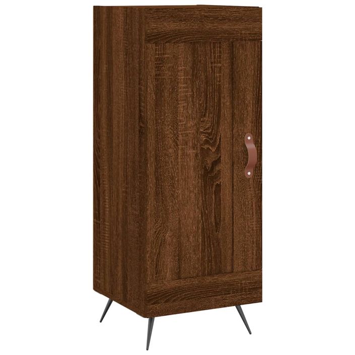 Buffet Chêne marron 34,5x34x90 cm Bois d'ingénierie - Photo n°1