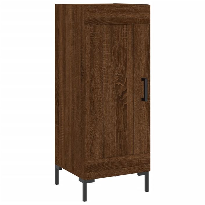 Buffet Chêne marron 34,5x34x90 cm Bois d'ingénierie - Photo n°1