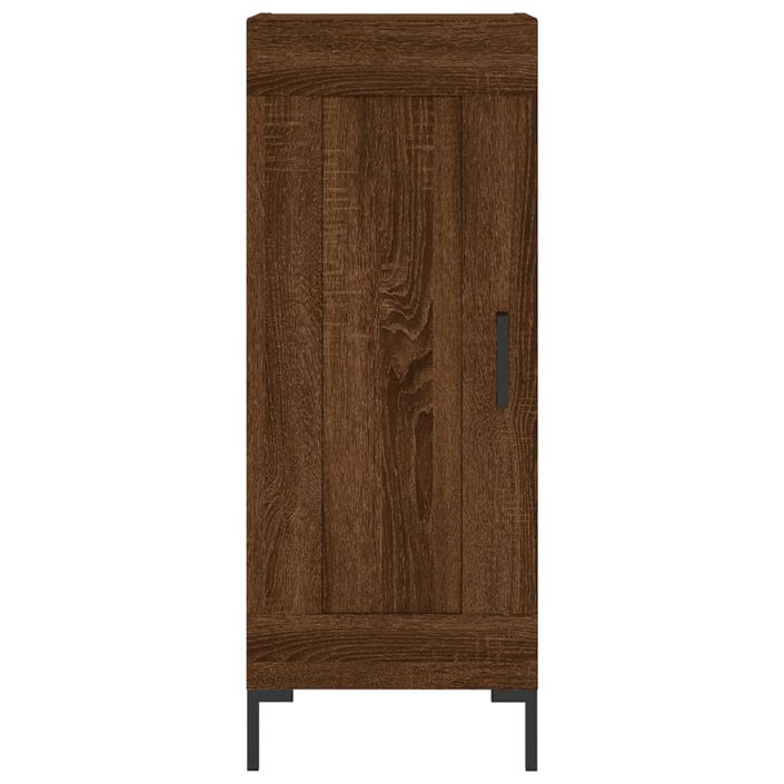 Buffet Chêne marron 34,5x34x90 cm Bois d'ingénierie - Photo n°5