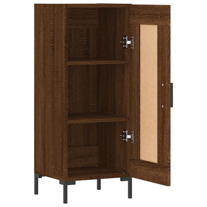 Buffet Chêne marron 34,5x34x90 cm Bois d'ingénierie - Photo n°6