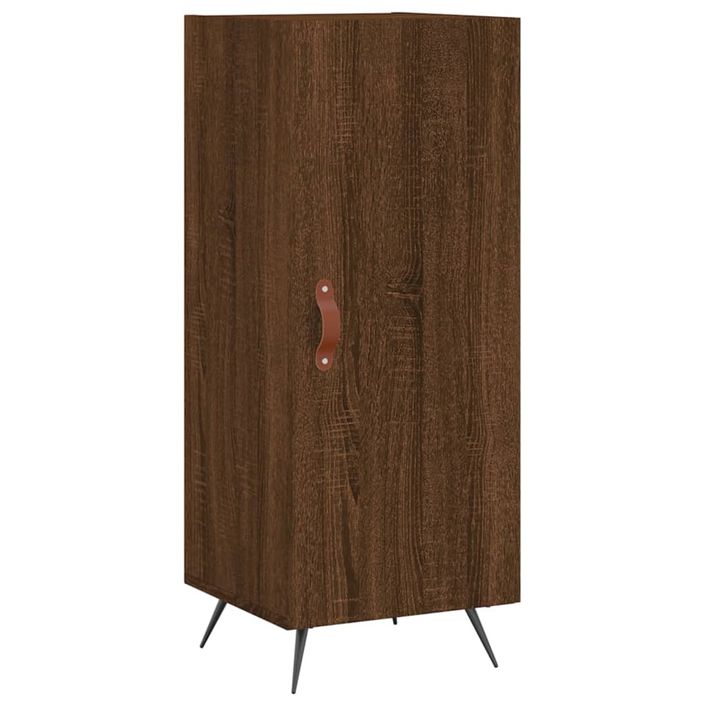 Buffet Chêne marron 34,5x34x90 cm Bois d'ingénierie - Photo n°1