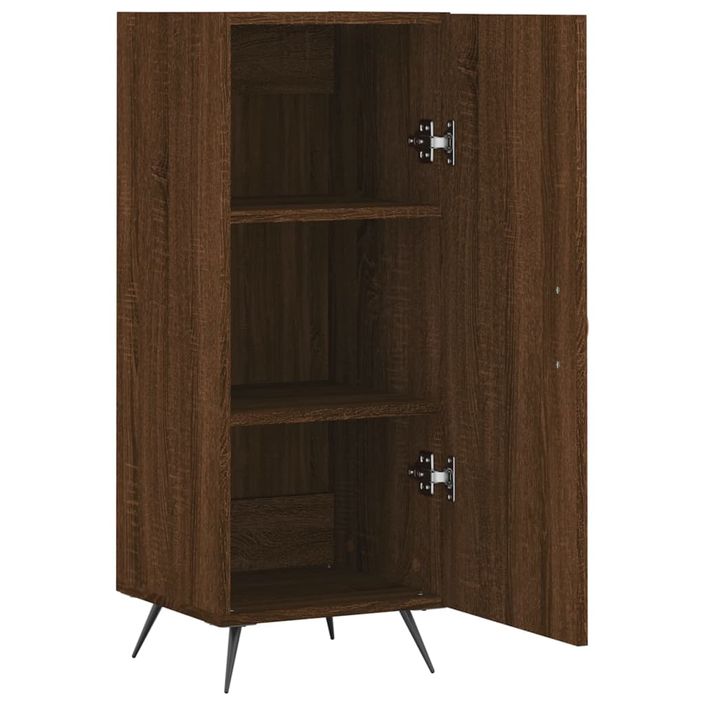 Buffet Chêne marron 34,5x34x90 cm Bois d'ingénierie - Photo n°5