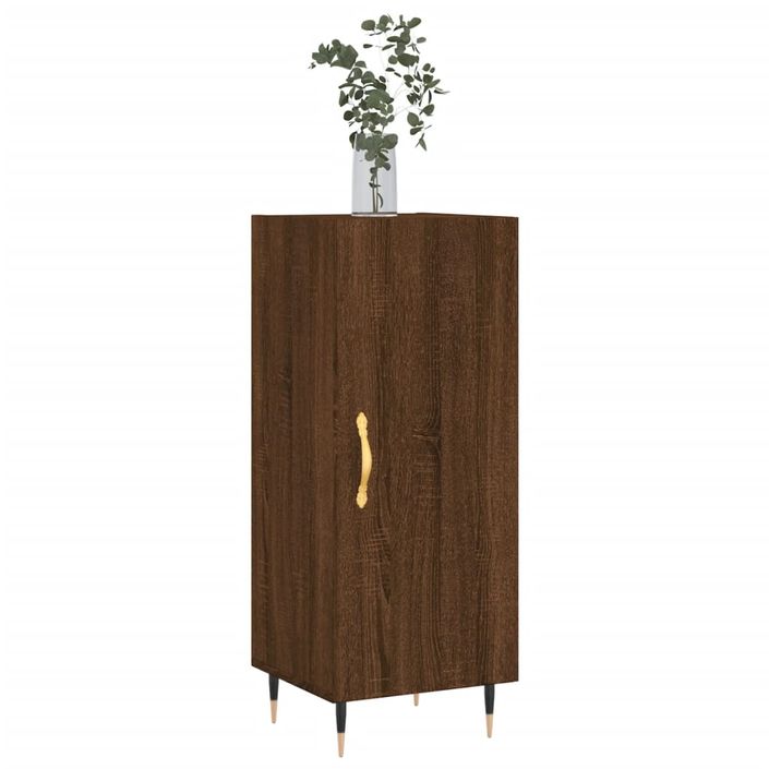 Buffet Chêne marron 34,5x34x90 cm Bois d'ingénierie - Photo n°3