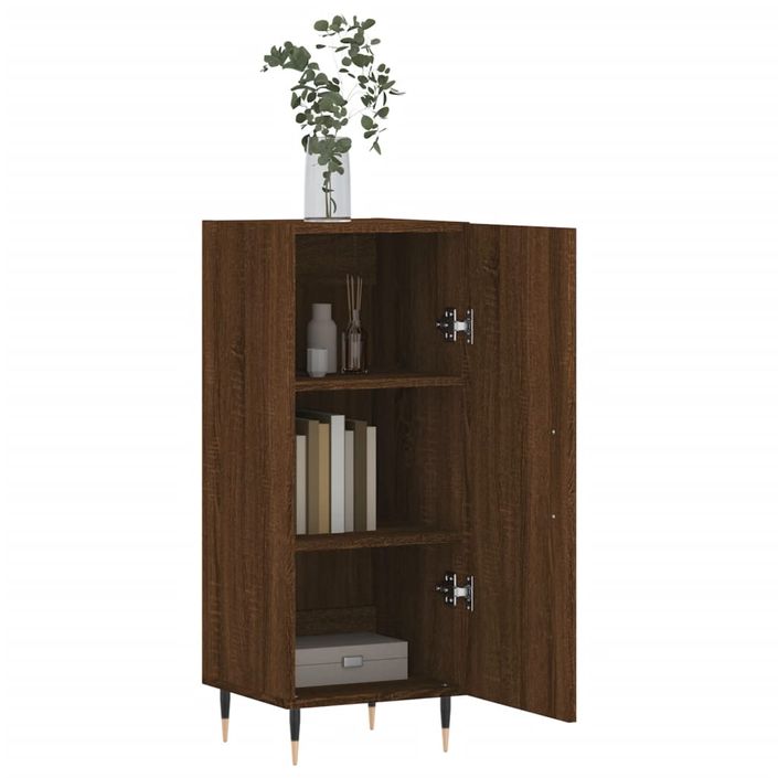 Buffet Chêne marron 34,5x34x90 cm Bois d'ingénierie - Photo n°4