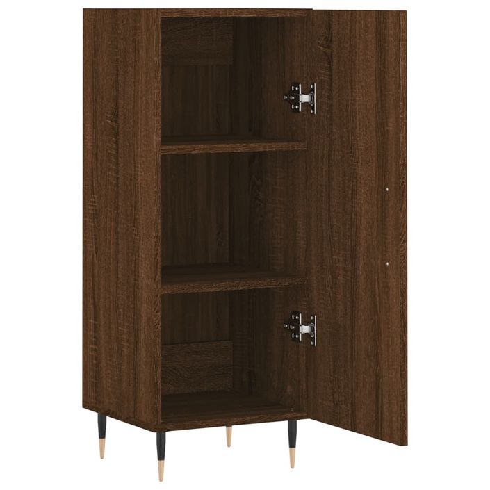 Buffet Chêne marron 34,5x34x90 cm Bois d'ingénierie - Photo n°5