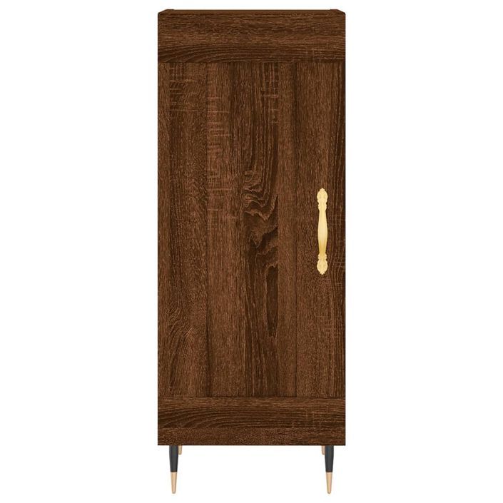 Buffet Chêne marron 34,5x34x90 cm Bois d'ingénierie - Photo n°5