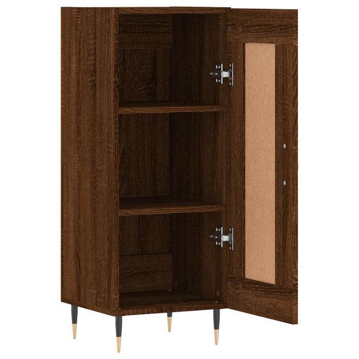 Buffet Chêne marron 34,5x34x90 cm Bois d'ingénierie - Photo n°6