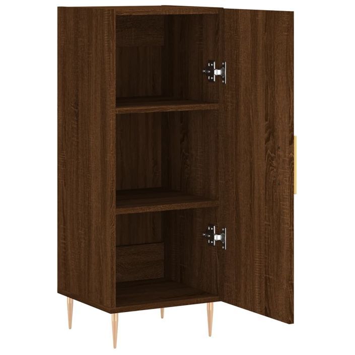 Buffet Chêne marron 34,5x34x90 cm Bois d'ingénierie - Photo n°5