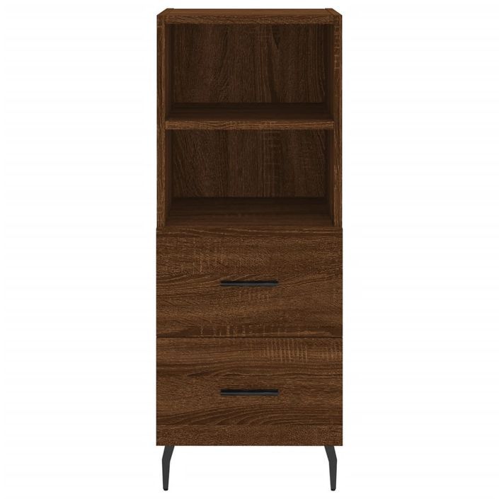 Buffet Chêne marron 34,5x34x90 cm Bois d'ingénierie - Photo n°6