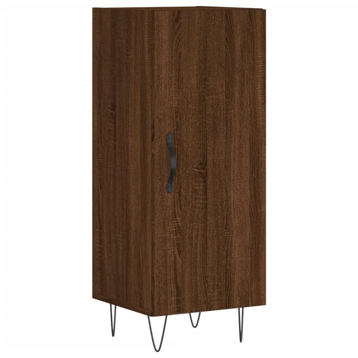 Buffet Chêne marron 34,5x34x90 cm Bois d'ingénierie - Photo n°1