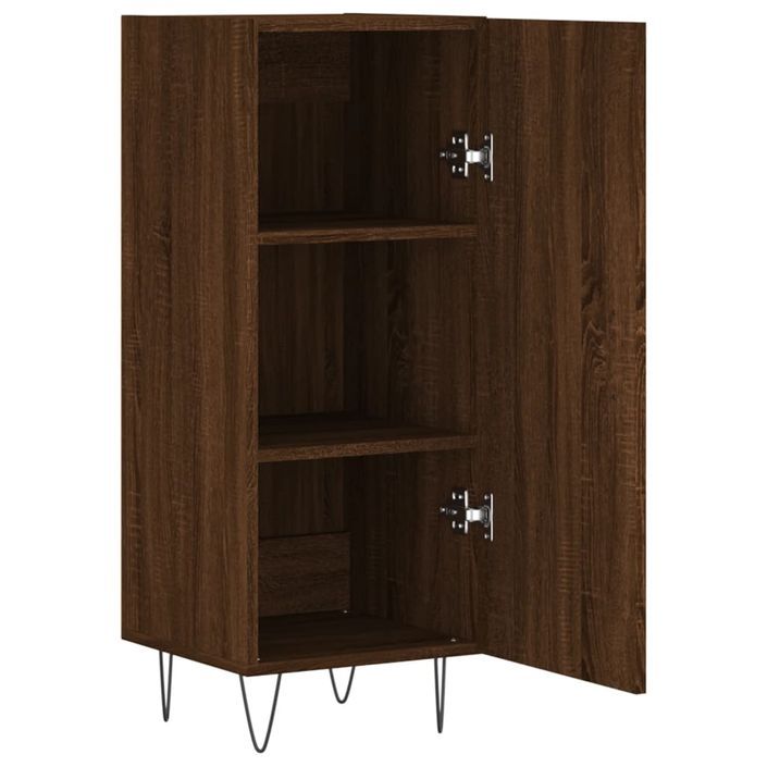 Buffet Chêne marron 34,5x34x90 cm Bois d'ingénierie - Photo n°6