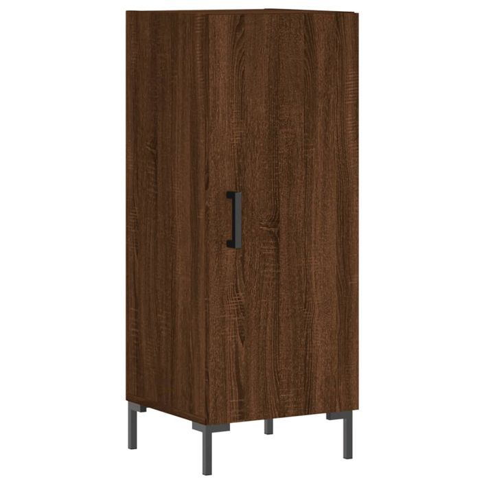 Buffet Chêne marron 34,5x34x90 cm Bois d'ingénierie - Photo n°1