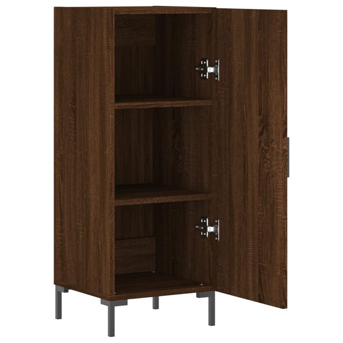 Buffet Chêne marron 34,5x34x90 cm Bois d'ingénierie - Photo n°5