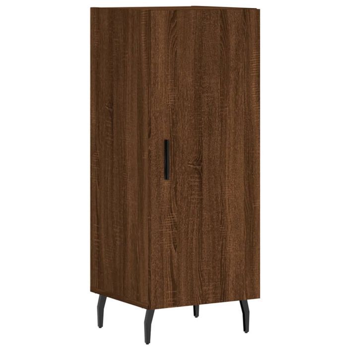 Buffet Chêne marron 34,5x34x90 cm Bois d'ingénierie - Photo n°1