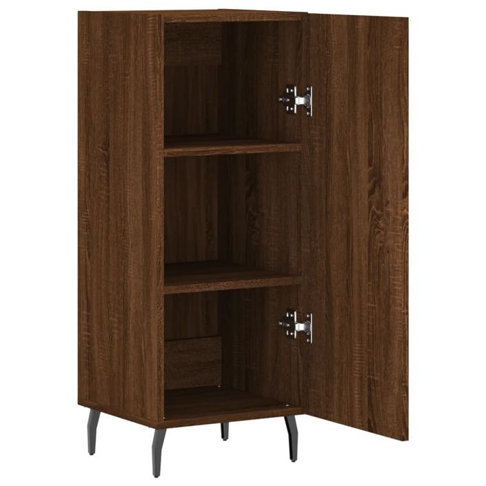 Buffet Chêne marron 34,5x34x90 cm Bois d'ingénierie - Photo n°5