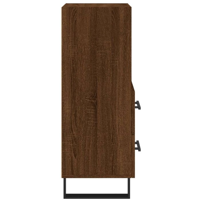 Buffet Chêne marron 34,5x34x90 cm Bois d'ingénierie - Photo n°7