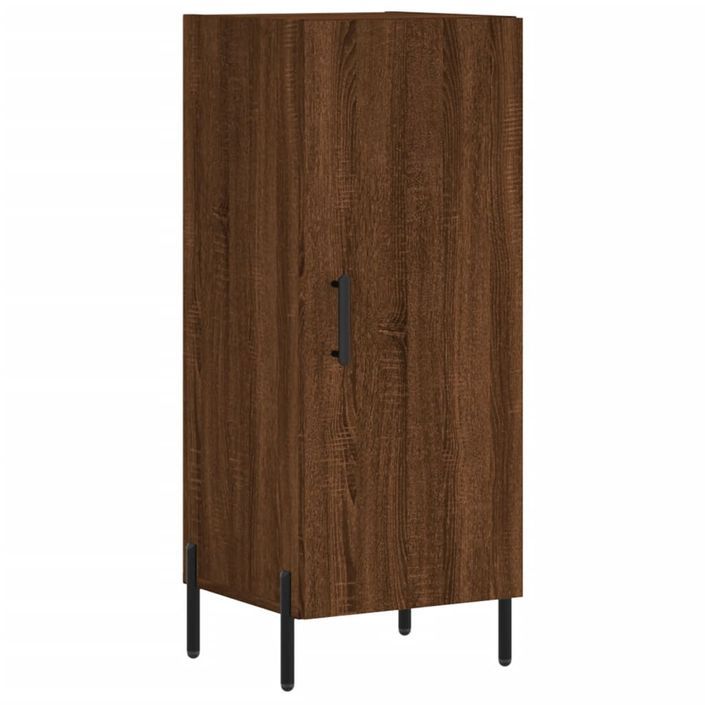 Buffet Chêne marron 34,5x34x90 cm Bois d'ingénierie - Photo n°1