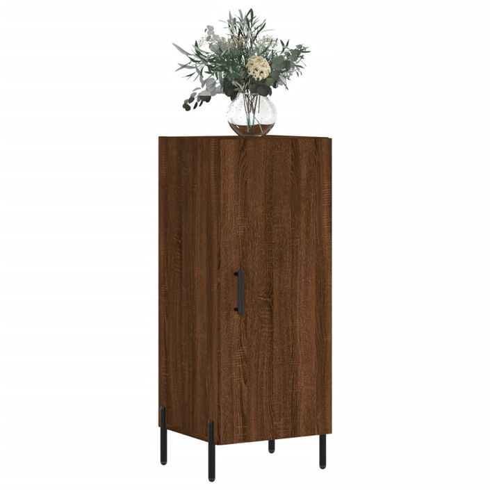 Buffet Chêne marron 34,5x34x90 cm Bois d'ingénierie - Photo n°3