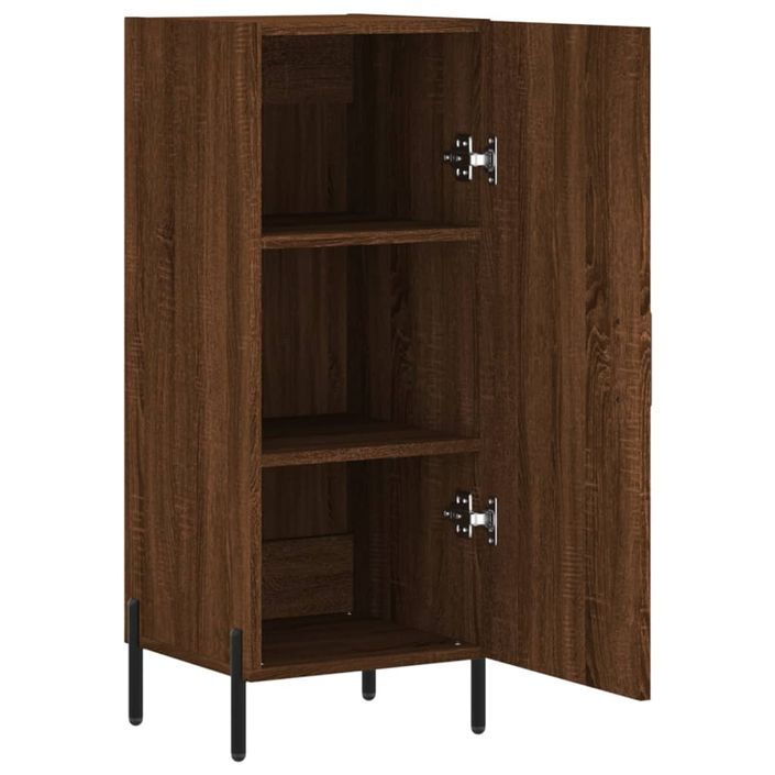 Buffet Chêne marron 34,5x34x90 cm Bois d'ingénierie - Photo n°5