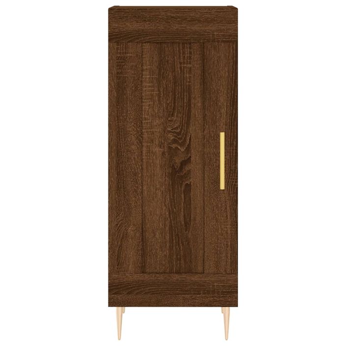 Buffet Chêne marron 34,5x34x90 cm Bois d'ingénierie - Photo n°5