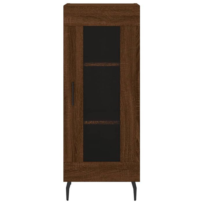 Buffet Chêne marron 34,5x34x90 cm Bois d'ingénierie - Photo n°5