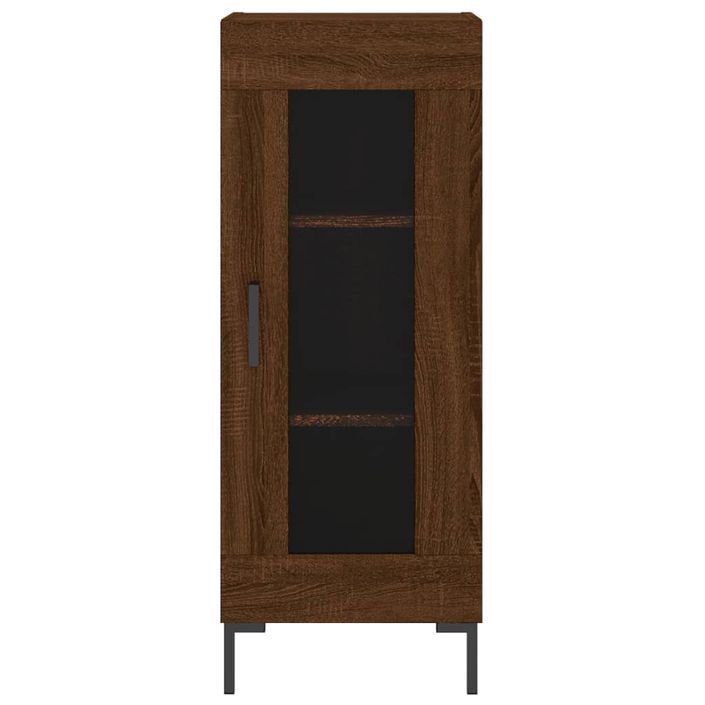 Buffet Chêne marron 34,5x34x90 cm Bois d'ingénierie - Photo n°5