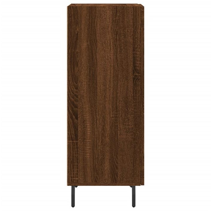 Buffet Chêne marron 34,5x34x90 cm Bois d'ingénierie - Photo n°7