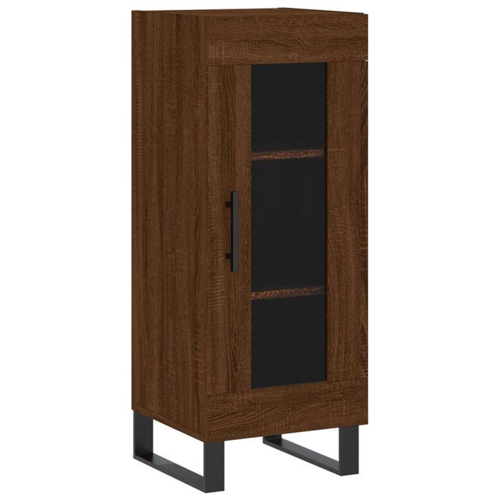 Buffet Chêne marron 34,5x34x90 cm Bois d'ingénierie - Photo n°1