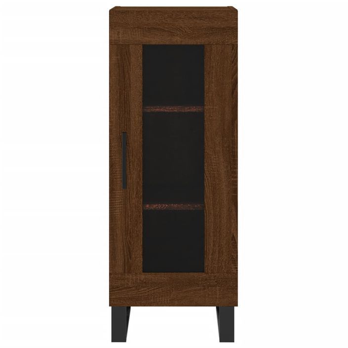 Buffet Chêne marron 34,5x34x90 cm Bois d'ingénierie - Photo n°5