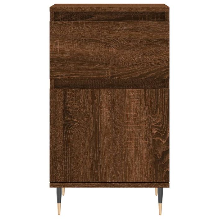 Buffet chêne marron 40x35x70 cm bois d'ingénierie - Photo n°5