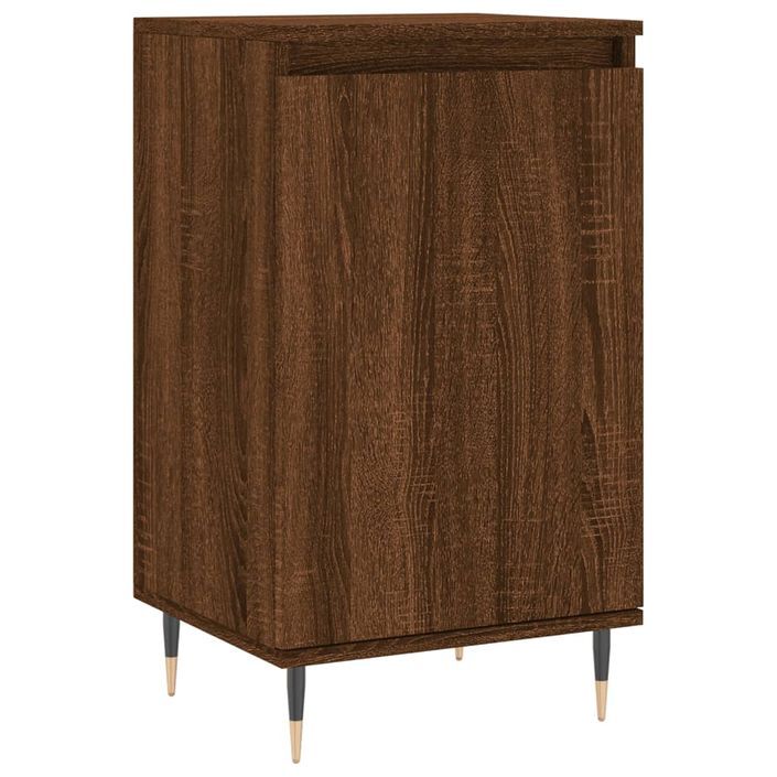 Buffet chêne marron 40x35x70 cm bois d'ingénierie - Photo n°1