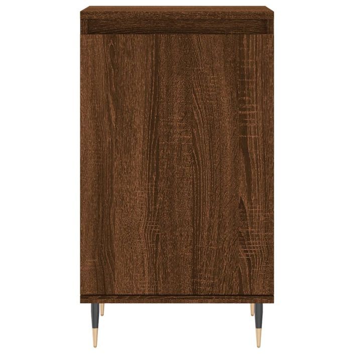 Buffet chêne marron 40x35x70 cm bois d'ingénierie - Photo n°5