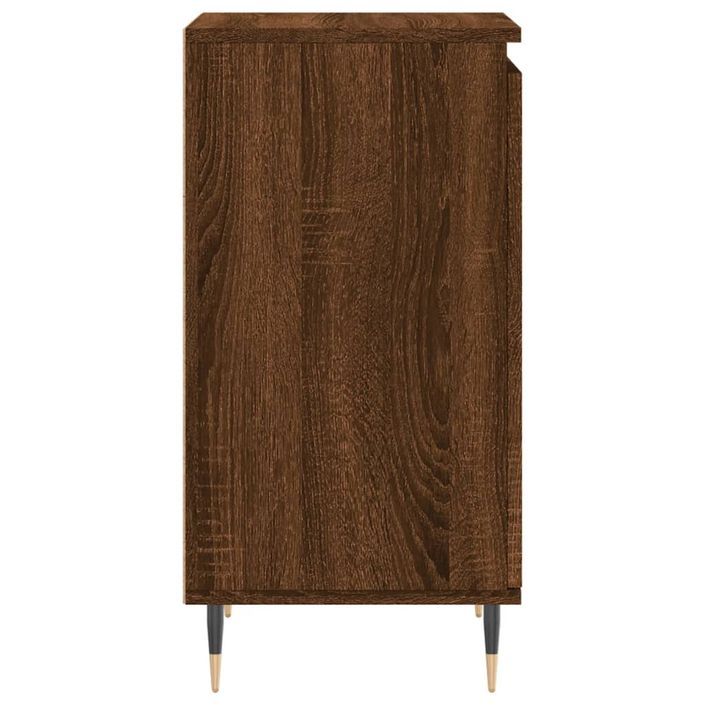 Buffet chêne marron 40x35x70 cm bois d'ingénierie - Photo n°7