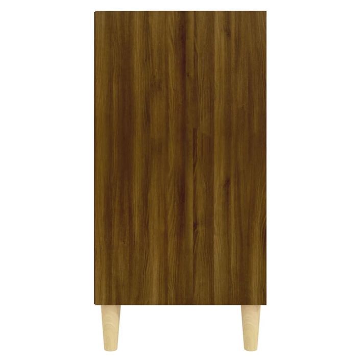 Buffet chêne marron 57x35x70 cm bois d'ingénierie - Photo n°5