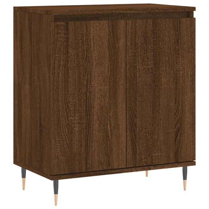 Buffet Chêne marron 60x35x70 cm Bois d'ingénierie - Photo n°1