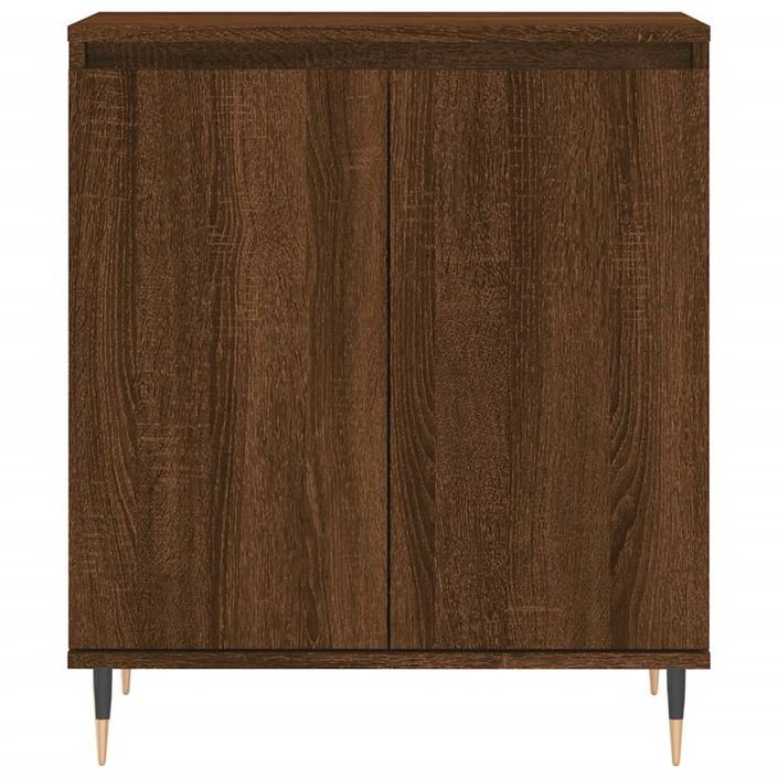 Buffet Chêne marron 60x35x70 cm Bois d'ingénierie - Photo n°5