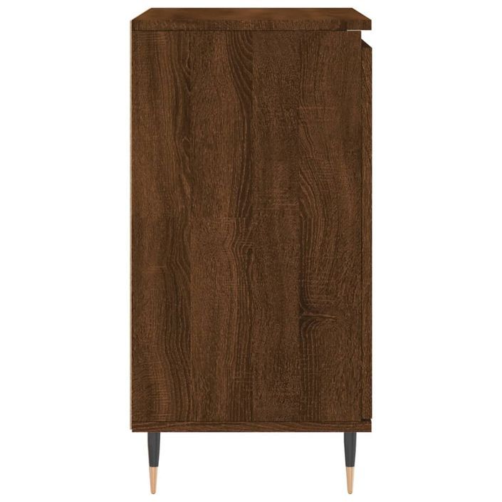 Buffet Chêne marron 60x35x70 cm Bois d'ingénierie - Photo n°7