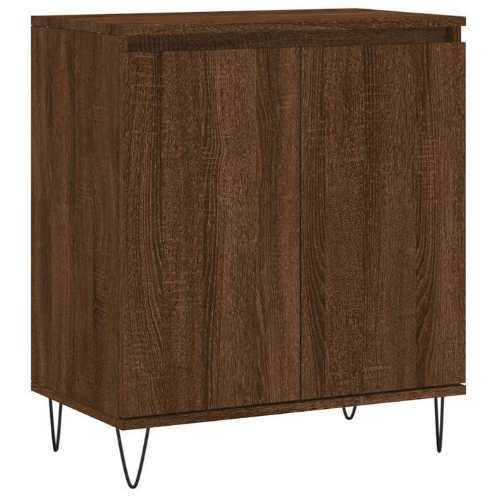 Buffet Chêne marron 60x35x70 cm Bois d'ingénierie - Photo n°1